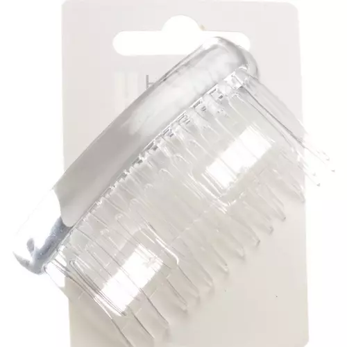 Herba side comb 7.4cm cristal 2 pcs