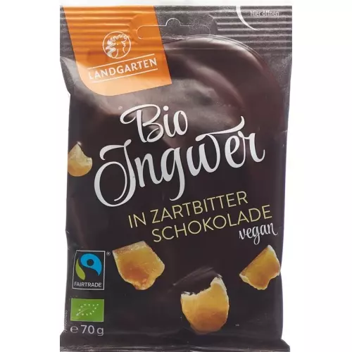 Country Garden ginger in dark chocolate Bio Fairtrade 70 g