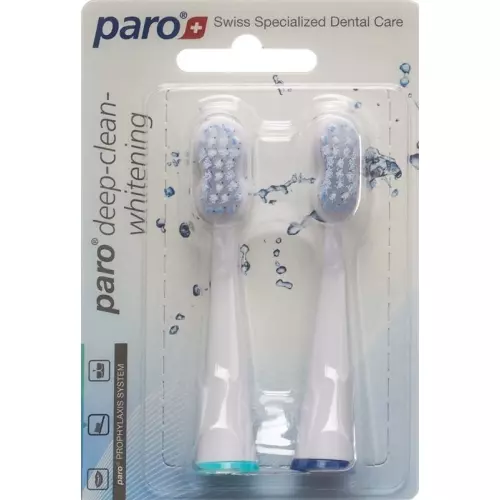 Paro Deep Clean toothbrush whitening spare sonic 2 pcs