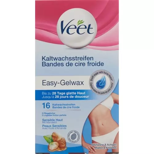 Veet Kaltwachsstreifen Bikini & Achseln Sensible Haut 8x 2 Stück buy online