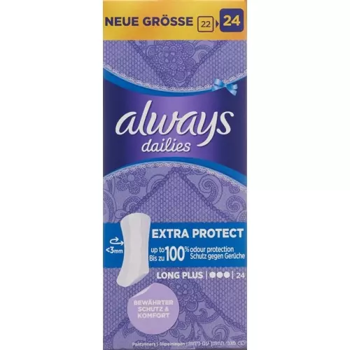 Always Panty Liner Extra Protect Long Plus 24 pieces buy online