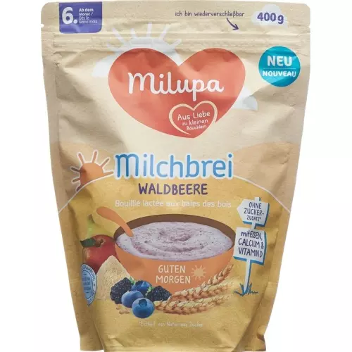 Milupa Bio Good Morning Fruits of the Forest Milk Mash from the 6. month 400g buy online