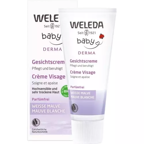 Weleda Baby Derma Weisse Malve Gesichtscreme 50ml buy online