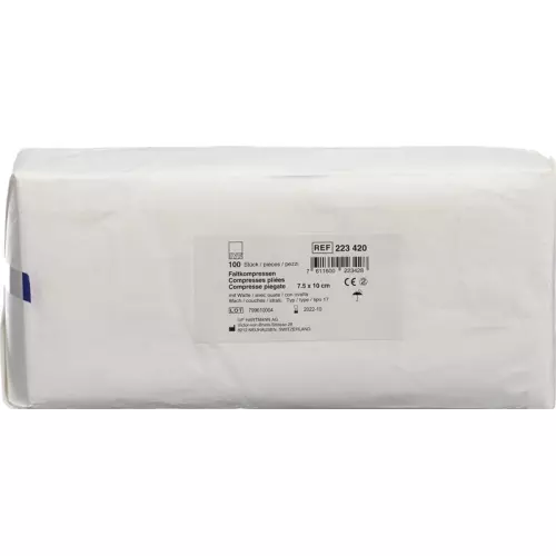 IVF Faltkompressen mit Watte Typ17 8-fach 7.5x10cm 100 Stück buy online