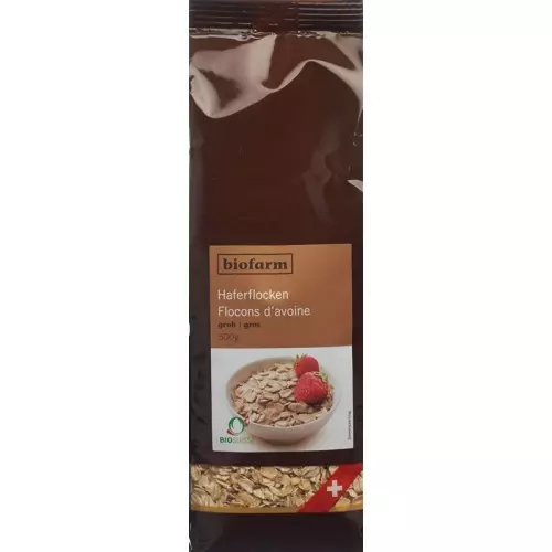 Biofarm Haferflocken Grob Knospe Beutel 500g buy online