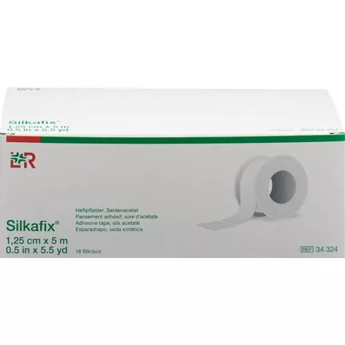 Silkafix Heftpflast 1.25x5m Weiss Rolle 18 Stück buy online