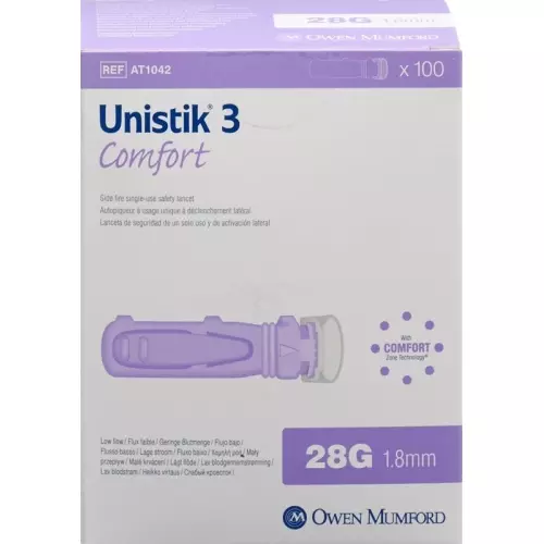Unistik 3 Lanzetten Comfort 100 Stück buy online