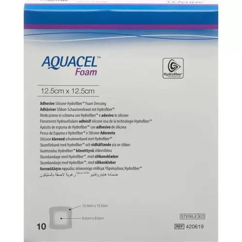 Aquacel Foam 12.5x12.5cm Adhesive 10 Stück buy online