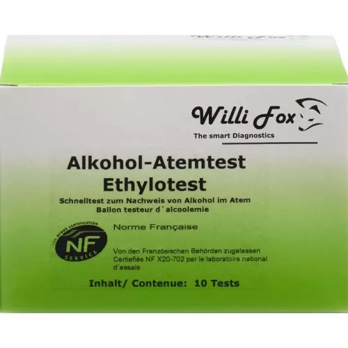 Willi Fox Alkoholtester 10 Stück buy online