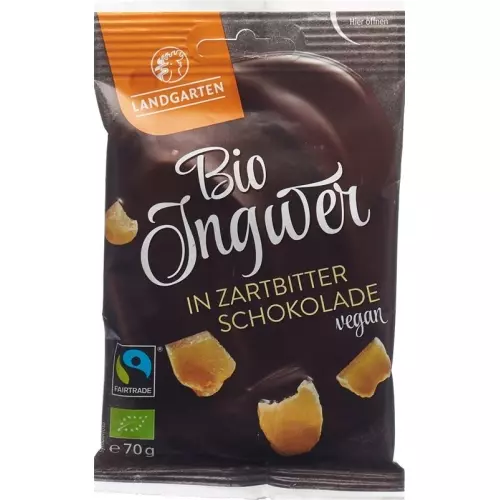 Country Garden ginger in dark chocolate Bio Fairtrade 70 g