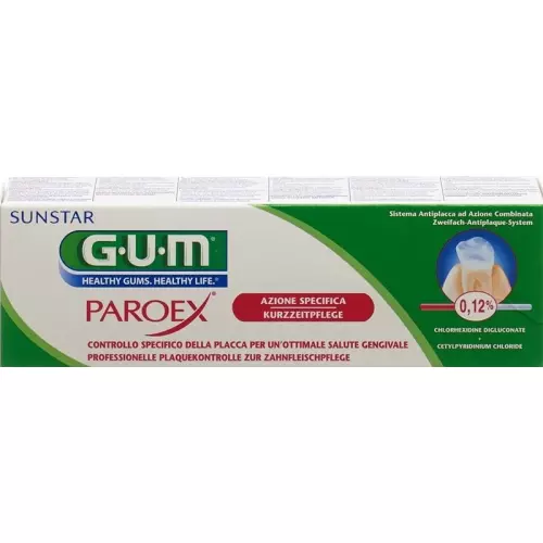 GUM SUNSTAR Paroex toothpaste of 0.12% chlorhexidine 75 ml