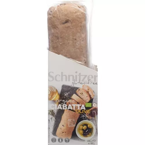 Schnitzer Organic Olive Ciabatta gluten free 360 ​​g