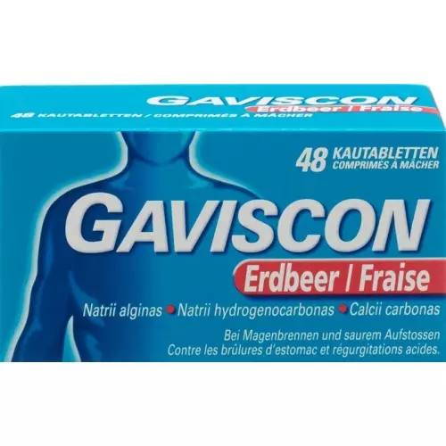 Gaviscon Kautabl strawberry 48 pcs