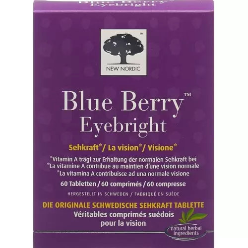 New Nordic Blue Berry Eyebright Tabletten 60 Stück buy online