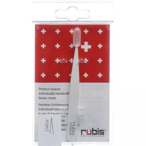 Rubis tweezers pointed white inox buy online