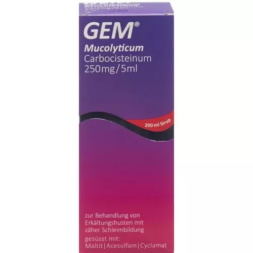 Gem Mucolyticum Sirup Flasche 200ml buy online