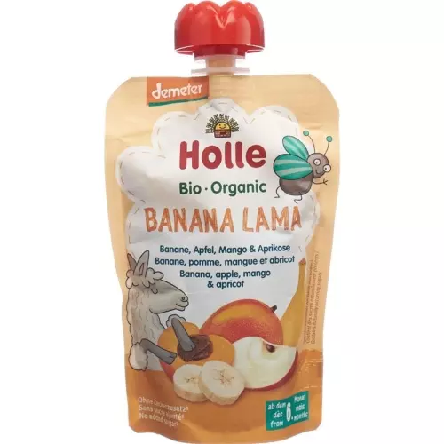 Holle Banana Lama Pouchy Banana Apple Mango Apricot 100g buy online