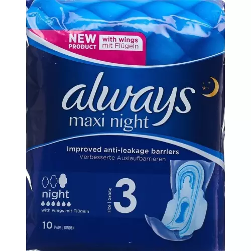 always Maxi binding Night with wings 10 pcs