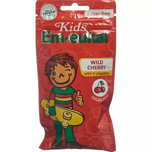 Soldan Em-Eukal Kids Wildkirsche Zuckerfrei 75g buy online