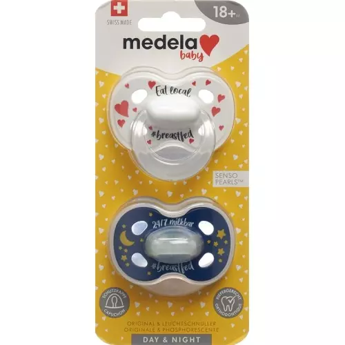 Medela Baby Dummy Day & Night 18+ Unisex 2 pieces buy online