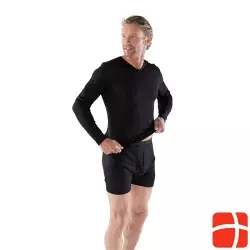 Eusana Herren Langarm Leibchen L V Ausschn Schw