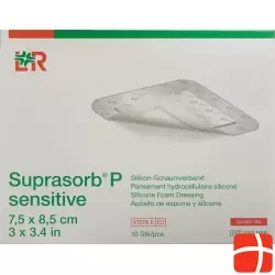 Suprasorb P Sensitive Border Lite 7.5x8.5cm 10 Stück