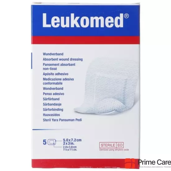 Leukomed wound dressing 7.2x5cm 50 pieces