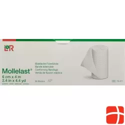 Mollelast Elastische Fixierbinde 6cmx4m Weiss 20 Stück