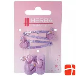 Herba Kids clips hair + 1 Binder 4 pcs