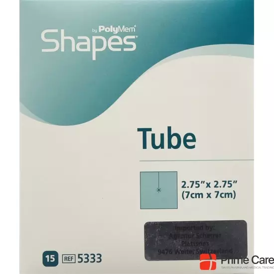 Polymem Tube Wundverband 7x7cm Stanzung Steril 15 Stück buy online