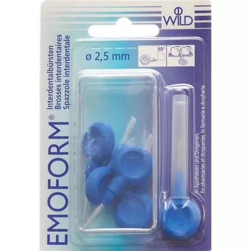 Emoform Interdentalbürsten 2.5mm Dunkelblau 5 Stück buy online