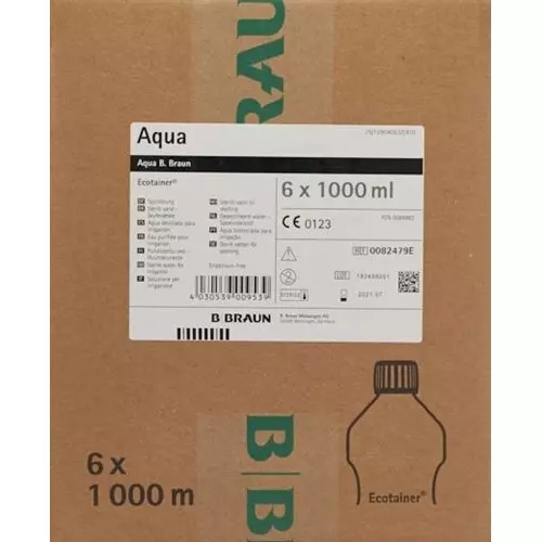 Aqua Dest Braun Spüllösung 6 Ecotainer 1000ml buy online