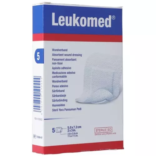 Leukomed wound dressing 7.2x5cm 50 pieces