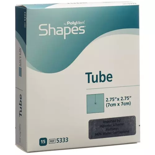 Polymem Tube Wundverband 7x7cm Stanzung Steril 15 Stück buy online