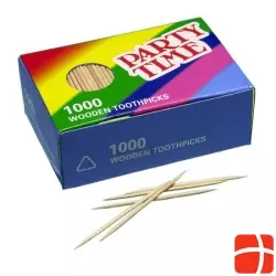 Party Time Zahnstocher Rundholz 1000 Stück