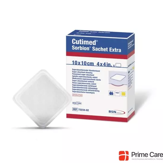 Cutimed Sorbion Sachet Extra 10x10cm 5 Stück buy online