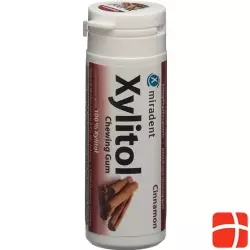 Miradent Xylitol Zahnpflege Kaugummi Zimt 30 Stück