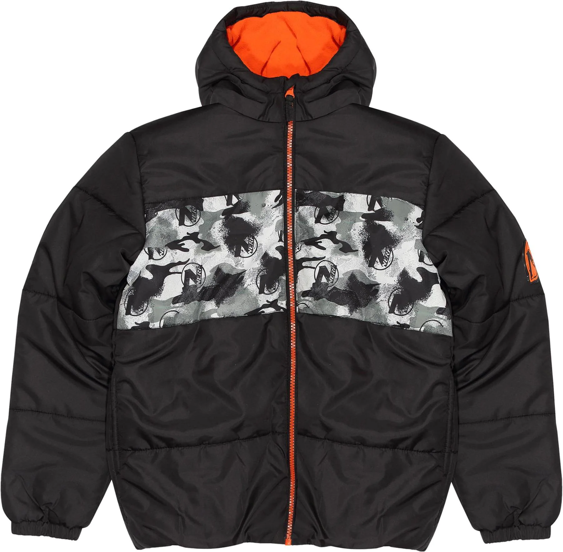 Nerf Chest panel quilted jacket boys