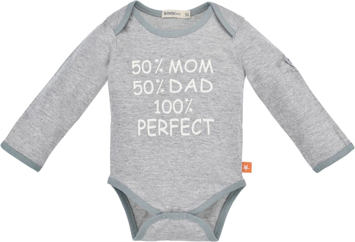 Bondi Baby Bodysuit Long Sleeve 'Mom+Dad